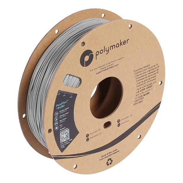 Polyflex TPU-90A Gris - 1.75mm - 750g