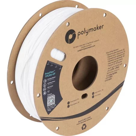 PolyFlex TPU-95A High Speed Blanc - 1.75mm - 750 g