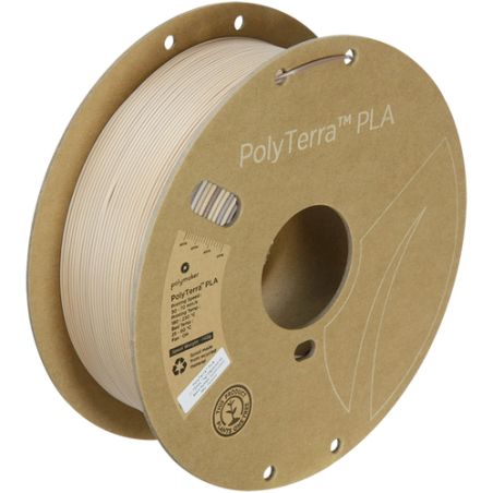 Achat PolyTerra PLA+ Blanc - 1.75mm - 1 kg - Polyfab3D