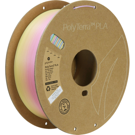PolyTerra PLA Gradient Pastel Rainbow - 1.75mm - 1 kg