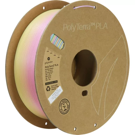 PolyTerra PLA Gradient Pastel Rainbow - 1.75mm - 1 kg
