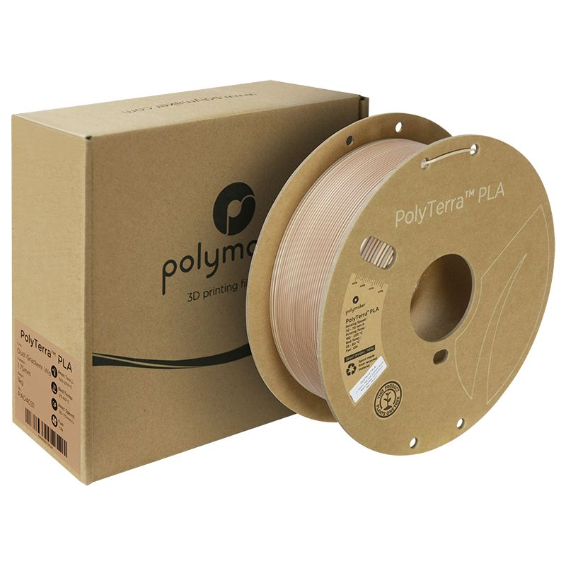 PolyTerra PLA Marron Bois (Wood Brown) - 1.75mm - 1 kg - Polyfab3D