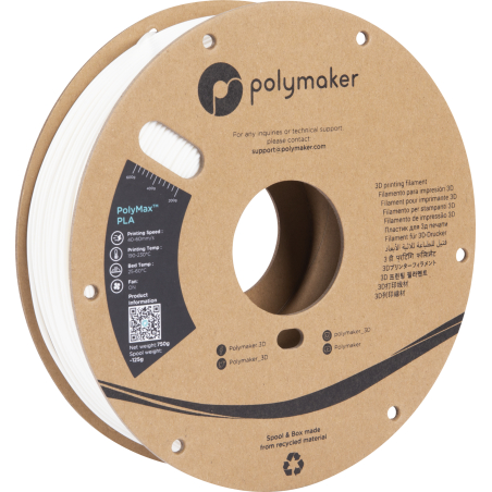 PolyMax Tough PLA Blanc - 1.75mm - 750 g