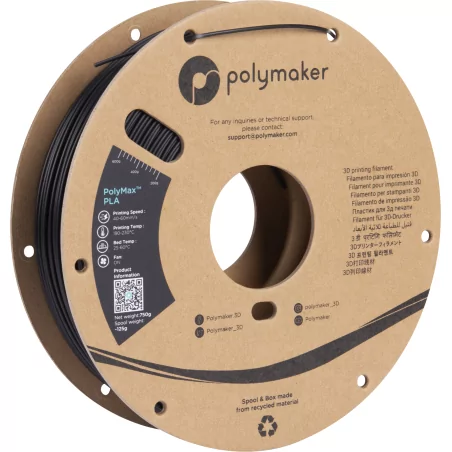 PolyMax Tough PLA Noir - 1.75mm - 750 g