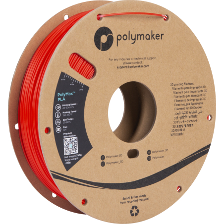 PolyMax Tough PLA Rouge - 1.75mm - 750 g