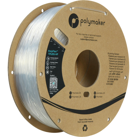 PolyFlex TPU-95A High Speed Translucide (Clear) - 1.75mm - 1 kg