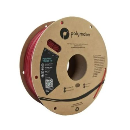 PolyFlex TPU-95A High Speed Rouge Translucide- 1.75mm - 1 kg