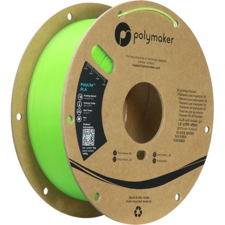 PolyLite PLA Luminous Vert - 1.75mm - 1 kg