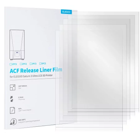 Lot de 5 films ACF pour Elegoo Saturn 3 Ultra
