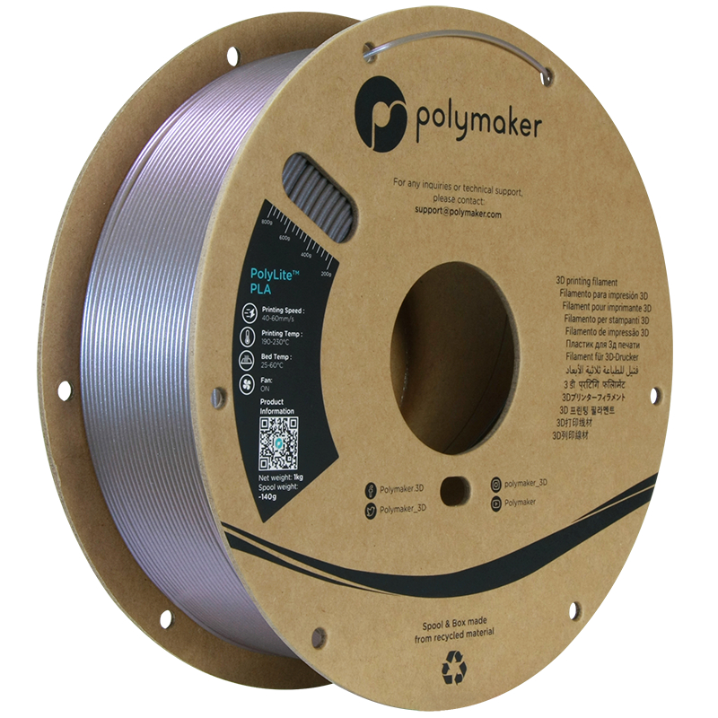 PolyLite PLA Pro Noir - 1.75mm - 1 kg - Polyfab3D