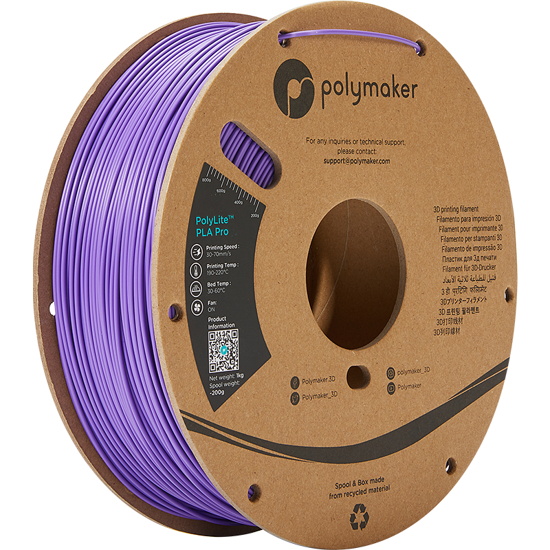 PolyLite PLA Pro Dark Purple - 1.75mm - 1 kg