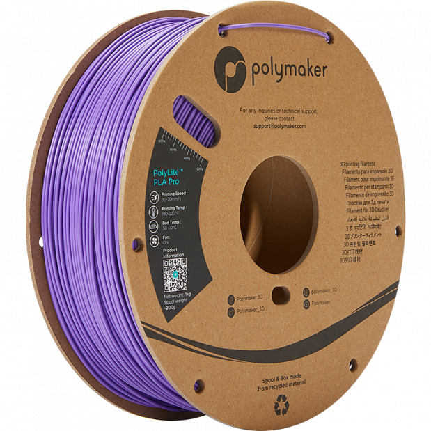 PolyLite PLA Pro Purple - 1.75mm - 1 kg