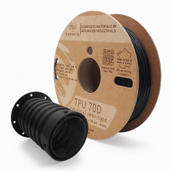 Nanovia TPU 70D Noir - 1,75 mm - 500g
