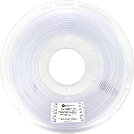 PolyLite PC Transparent - 2.85mm - 1 kg (2) PolyLite PC Transparent - 2.85mm - 1 kg (2)