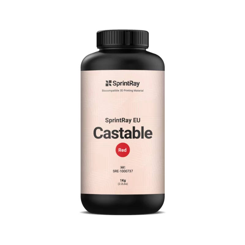 Résine SprintRay Castable Red - 1 kg Résine SprintRay Castable Red - 1 kg