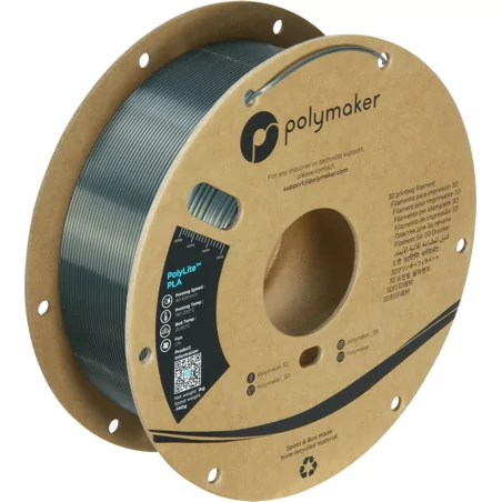 PolyLite Silk PLA Gunmetal Grey (Gris Métal) - 1.75mm - 1 kg