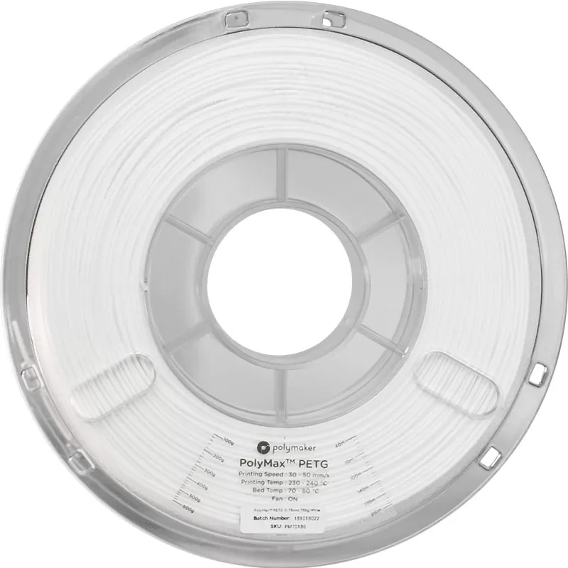 PolyMax PETG Blanc - 1.75mm - 750 g (2) PolyMax PETG Blanc - 1.75mm - 750 g (2)
