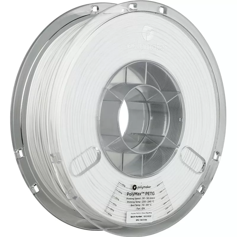 PolyMax PETG Blanc - 1.75mm - 750 g PolyMax PETG Blanc - 1.75mm - 750 g