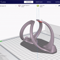 Cura - visualisation ergonomique