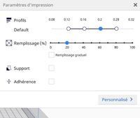 Cura - Profils d'impression