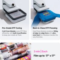 Cuisson DTF avec le module Craft Oven xTool WonderPress