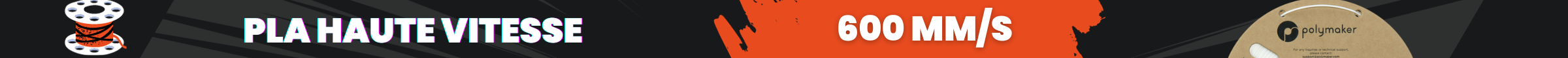 Filaments imprimante 3D haute vitesse