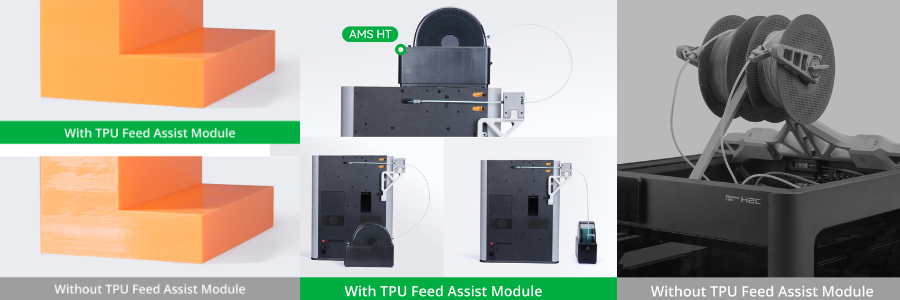 Avantage du module TPU Feed Assist Bambu Lab