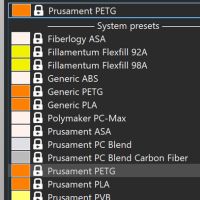 Profils Prusa Slicer