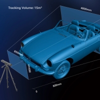 EinScan Trak sans fil avec volume de suivi de 15 m3