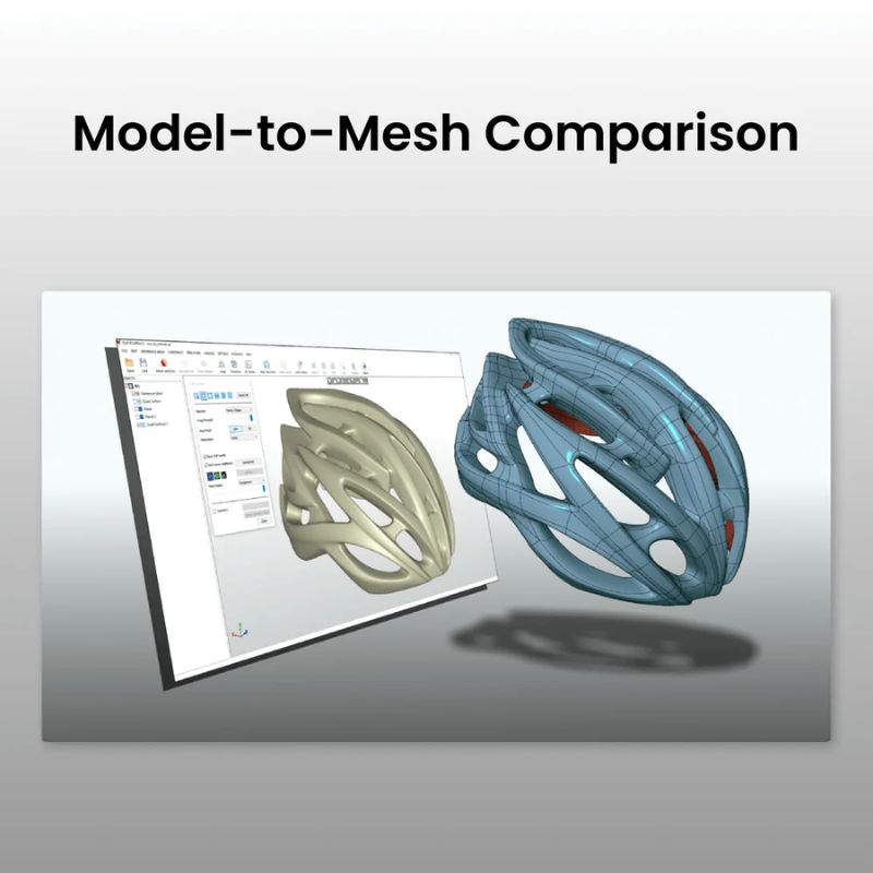 Revopoint Revo Design Personal - Comparaison modèle et maillage