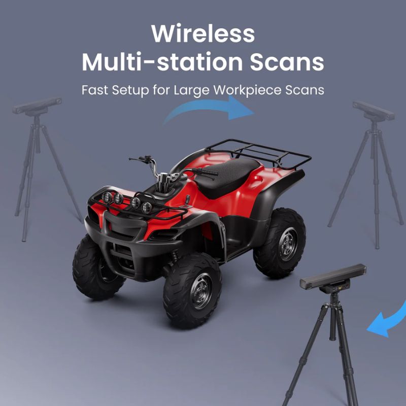 Scans multi-stations du Revopoint Trackit SR