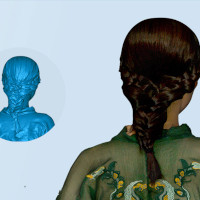 Scanner 3D Einscan H - zone sombre et cheveux