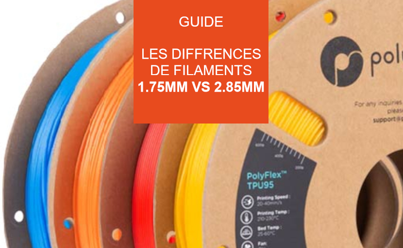 Les différences entre les filaments 1.75mm et 2.85mm - Polyfab3D