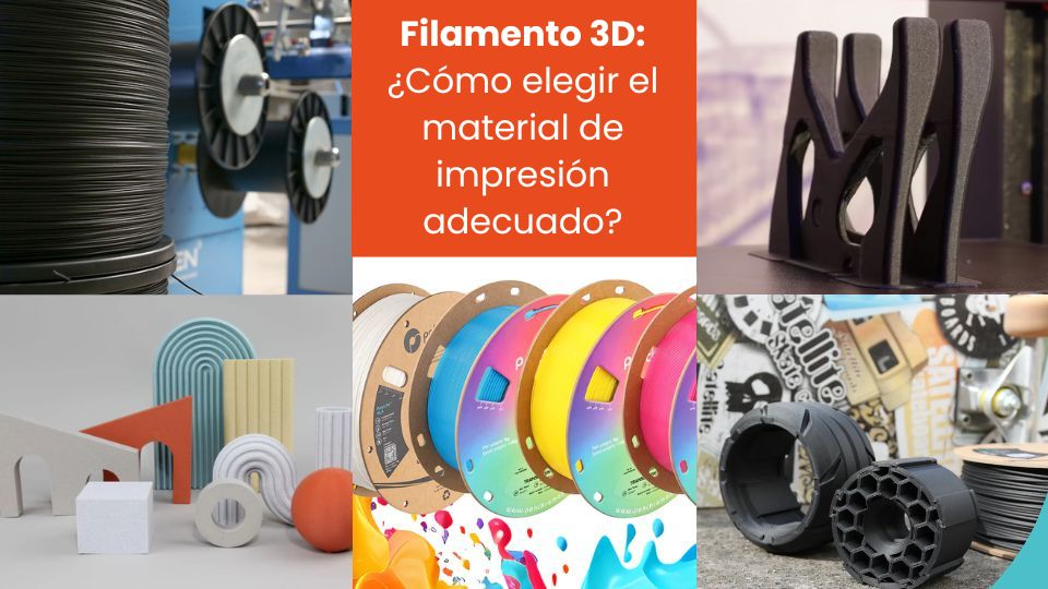 Filamento 3D ¿Cómo elegir el material de impresión adecuado