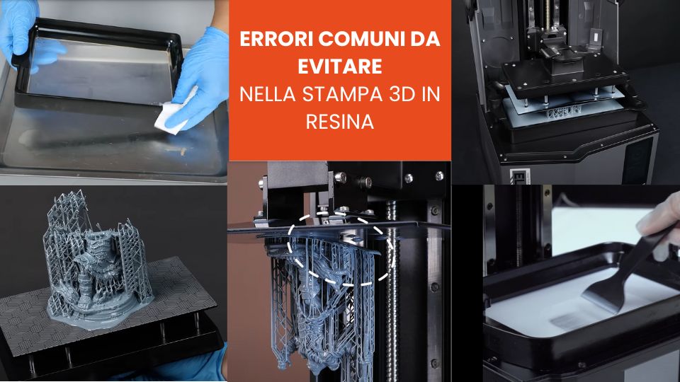 errori comuni da evitare nella stampa 3D in resina