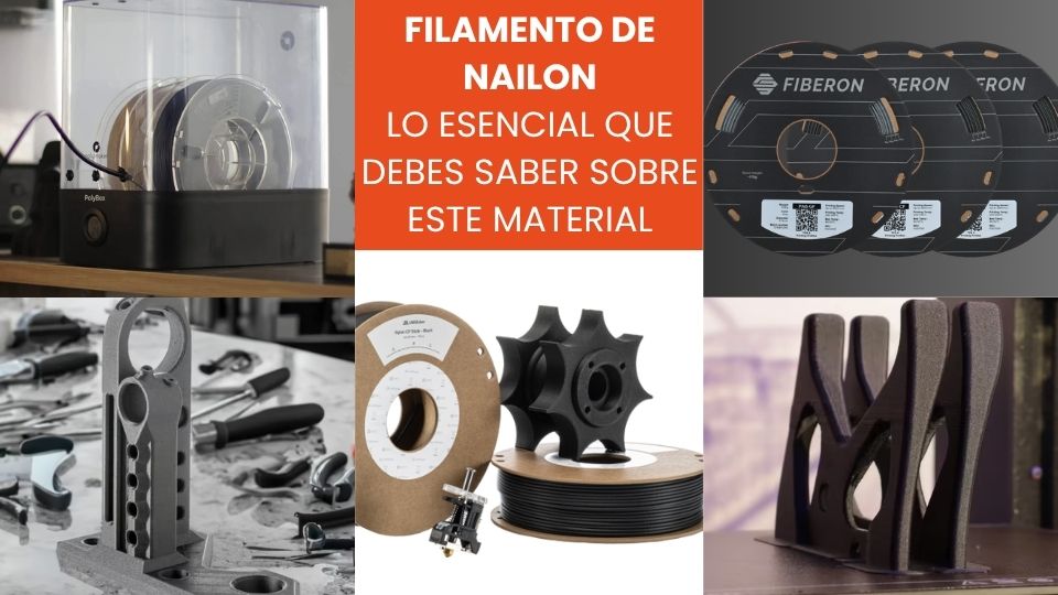 ¿Cómo imprimir con filamento de nailon