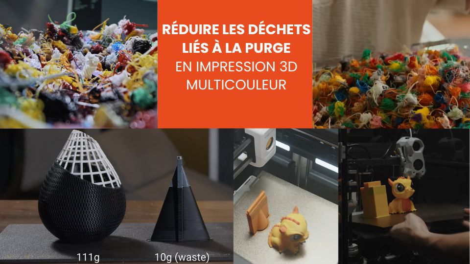Réduire les déchets liés à la purge en impression 3D multicouleur